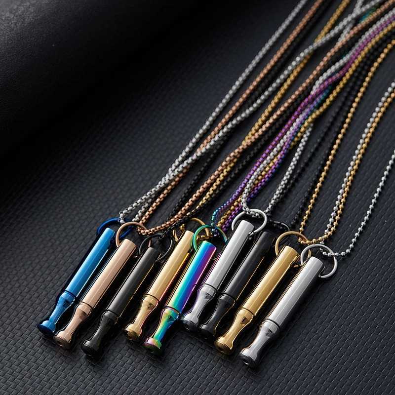 Breathlace Necklace Calm Harmony Anti-Smoking Necklace Breathing Necklace for Anxiety Stainless Steel Mindful Breathing Necklace G251217