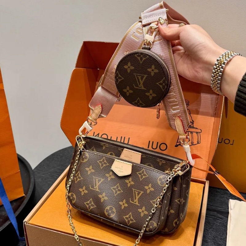 Designer Bag Women lvslys bag purse sac Large Fashion High Quality Handbags Cross Body Removable Shoulder Straps Tote Purse Three-In-One Leather Chain Wallets