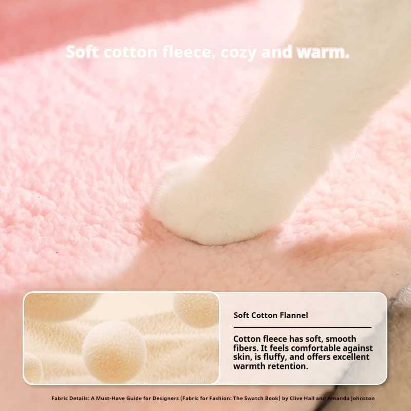 Pet bed autumn and winter warm cat bed kitten sleeping bed in winter animal slipper bed enclosed sleeping bag cat bed M251217