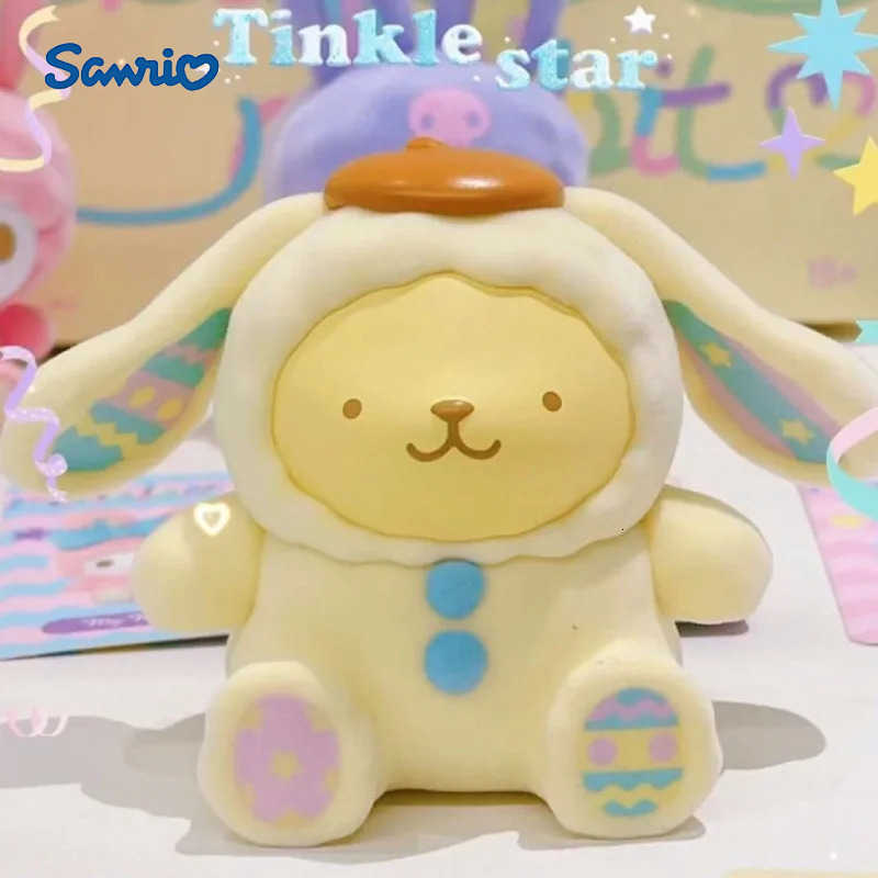 Sanrio Blind Box Rabbit My Melody Pochacco Kuromi Anime Figurines Models Decorative Cartoon Dolls Toy for Friends Gift H251217