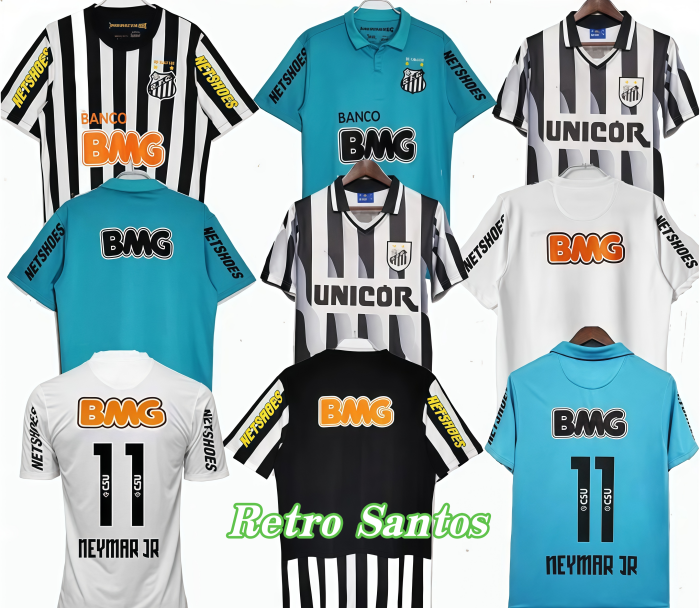2011 2012 2013 SantosS retro soccer jersey 11 12 13 NEYMAR JR Ganso Elano Borges Felipe Anderson vintage classic football shirts
