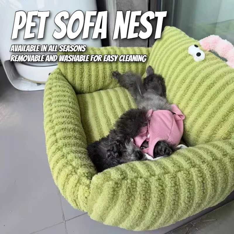 Puppy special sofa kennel winter warm pet Internet celebrity cat nest small dog sleeping mat cushion winter bed M251217