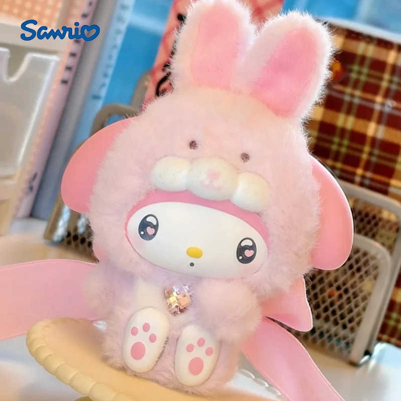 Sanrio Original Character Diamond Bunny Baby Series Blind Box Vinyl Pendant Anime Figure Decoration Christmas Gifts Toys H251217