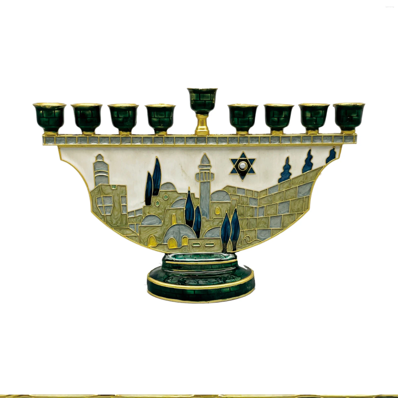 Candle Holders 9 Branch Holder For Hanukkah Menorah Candelabrum Head Candlestick Stand Christmas Party Wedding Celebration Decor XJ260305