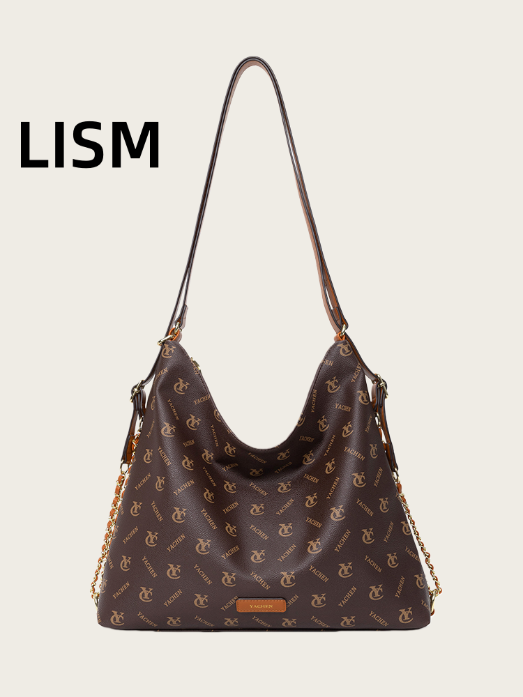 LISM bag free shipping Light luxury High quality casual soft tote bag versatile classic high-capacity vintage simple handbag for woman pu12
