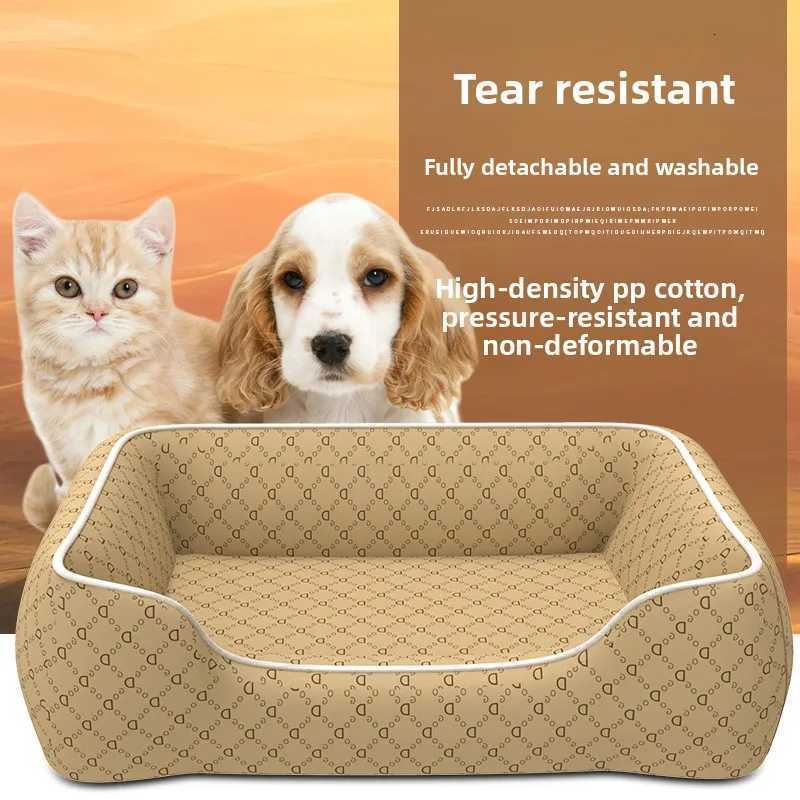 Kennel Schnauzer luxury French Dou Winter Large and Small Dog Kennel Removable Washing Warm Pet Nest Mat M251217