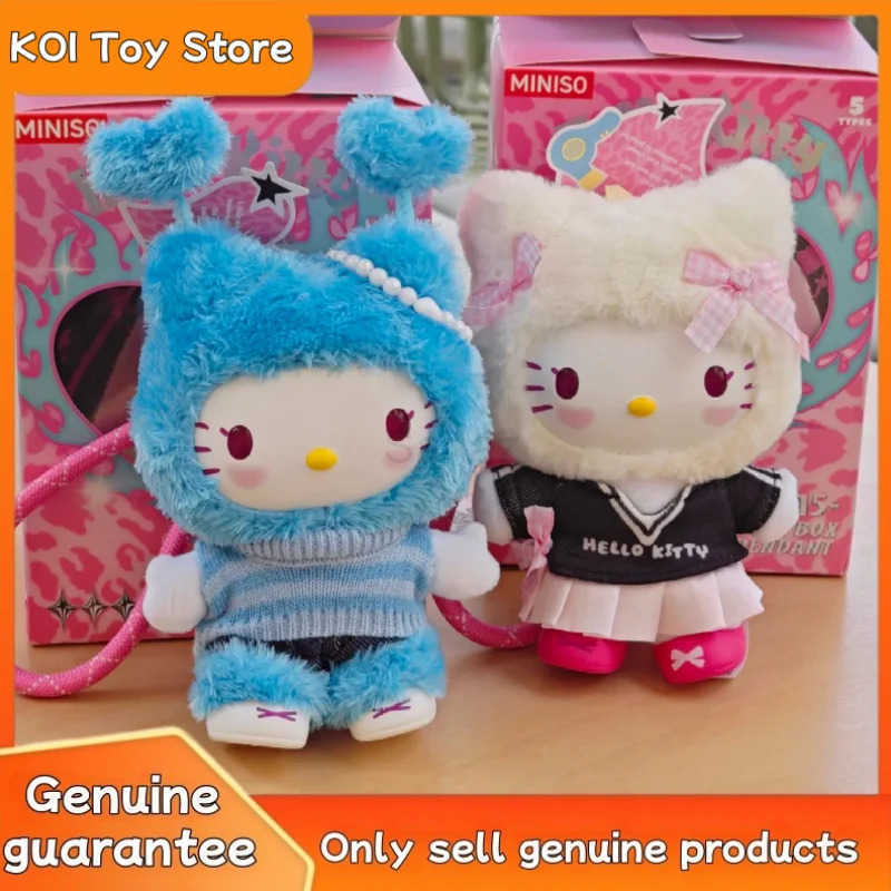 Sanrio New Hello Kitty Popstar Series Vinyl Blind Box Cute Figure Plush Doll Mystery Anime Figures Pendant Collection Model Toy Gift H251217