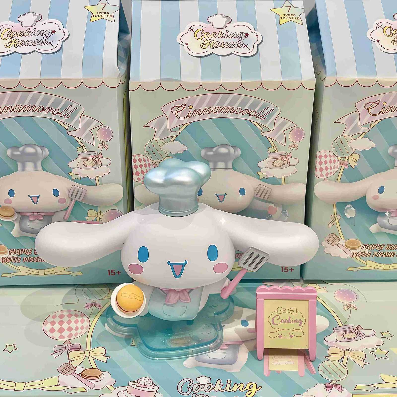 Sanrio Character Cinnamoroll Cooking House Cake Breskfast Miniature Blind Box Toy Collection Desk Decor Children Christmas Gift H251217