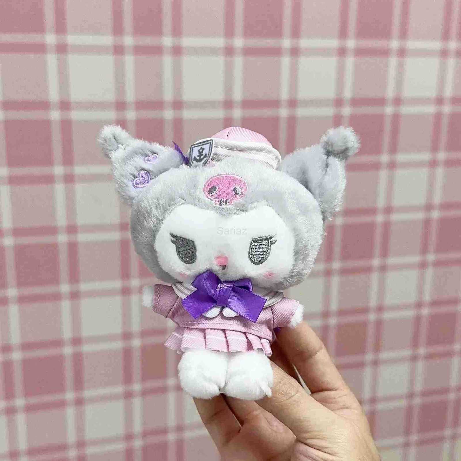 Sanrio Navy Sailor Kitty Kuromi My Melody Cinnamoroll Pochacco Pompompurin 12CM Pendant Keychain Plush Doll Toy H251217