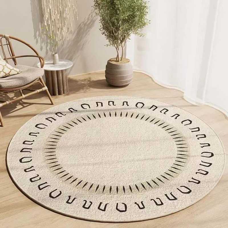 Beige Circar Carpet Simple and Versatile Anti Slip Rug Living Ro Bedro Winter Warm He Decoration Mat Y251216
