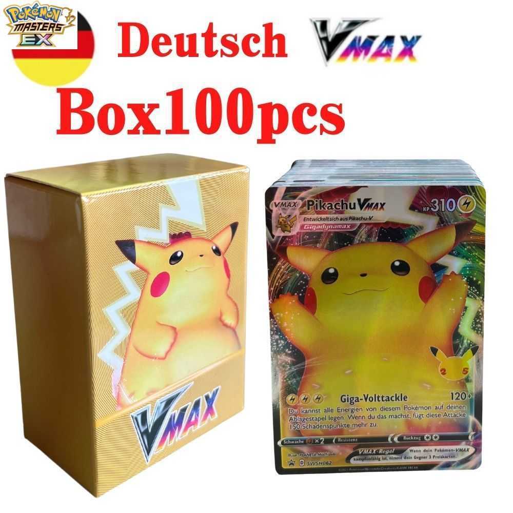 Pokmon Vmax German Flash Cards Pokmon English Spanish French Gold Cards Pokmon Cards L251217DLA0