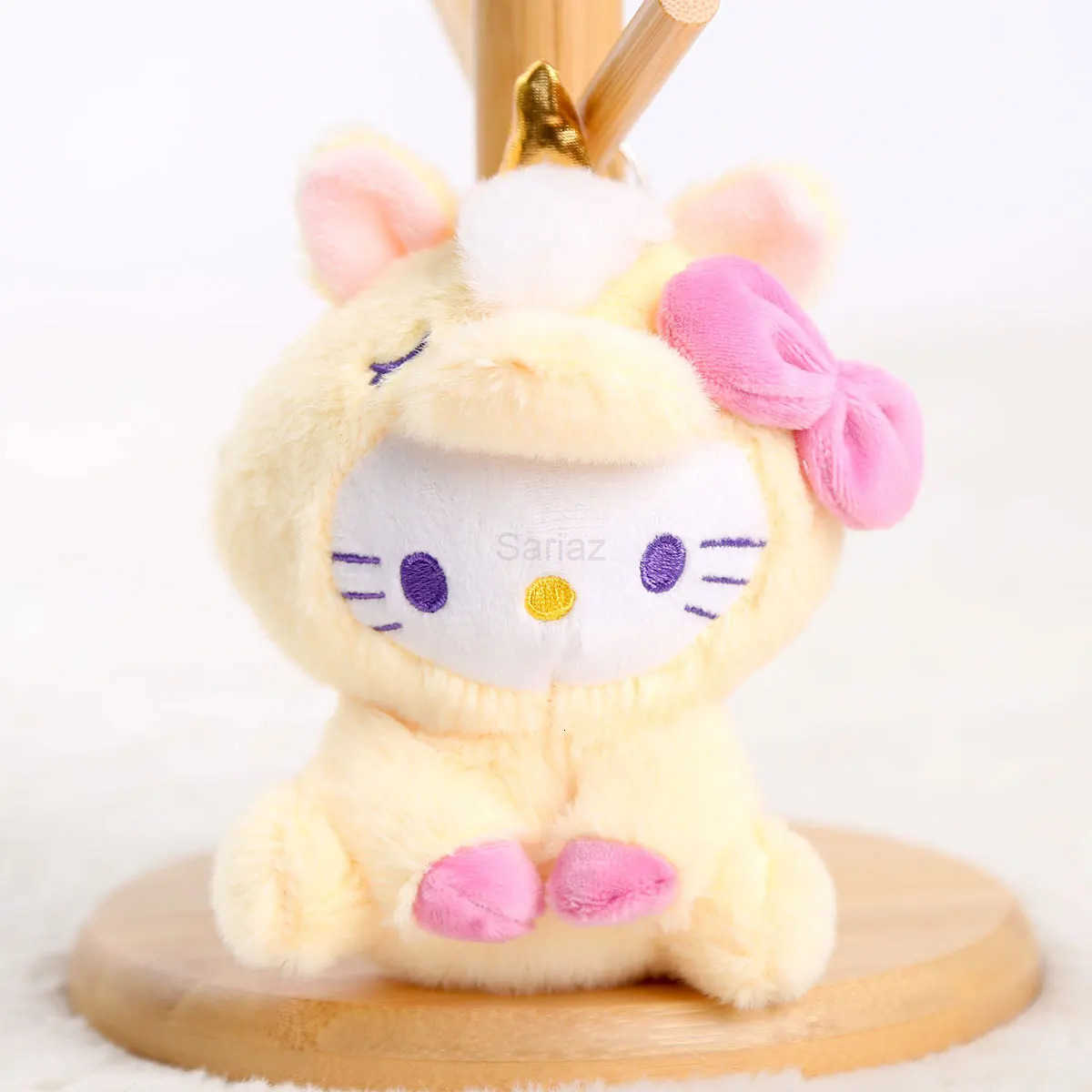 Sanrio Unicorn Kitty Cat Melody Kuromi Plush Doll Keychain DIY Decoration Backpack Shoulder Bag Accessories Plush Pendant Gift Giving H251217
