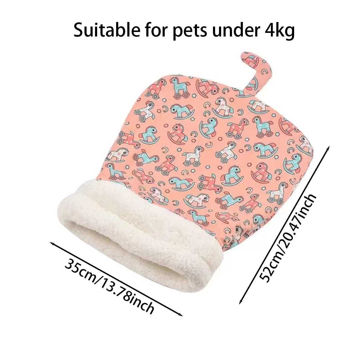 Autumn and winter warm cat kennel closed cat bed cute cat sleeping bag Christmas essential pet supplies M251217