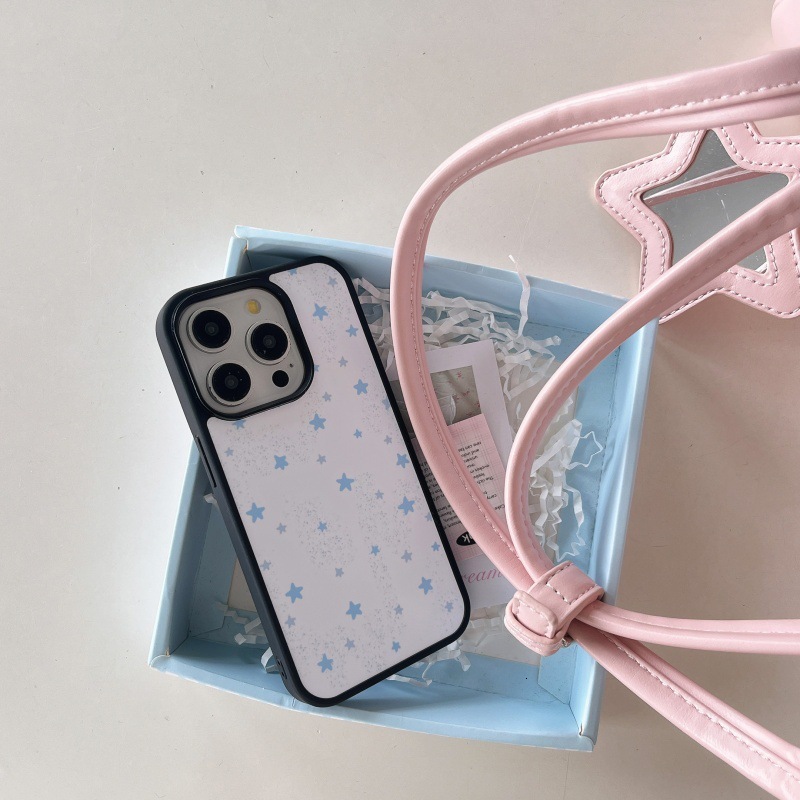 Ink Splash Star Compatible with 17 Max Apple iPhone 16 Band-Aid Stand Phone Case 15 Pro Creative