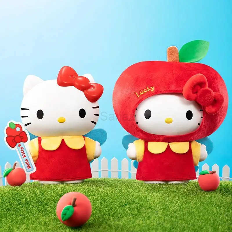 Sanrio New Hello Kitty Apple Bluetooth Speaker Hellokitty Anime Figures Toys Room Decor Kawaii Hellokitty Speaker Toy Girls Gift H251217