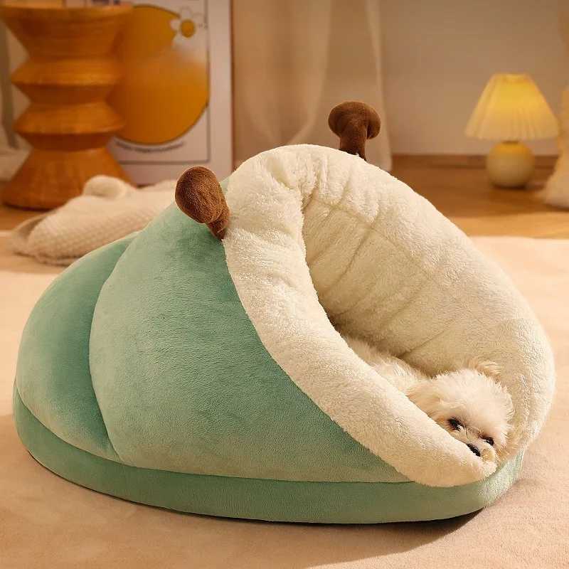 Warm Small Dog Kennel Bed Breathable Cute Slippers Shaped Dog Bed Cat Sleep Bag Foldable Washable Pet Small Dog Kennel M251217