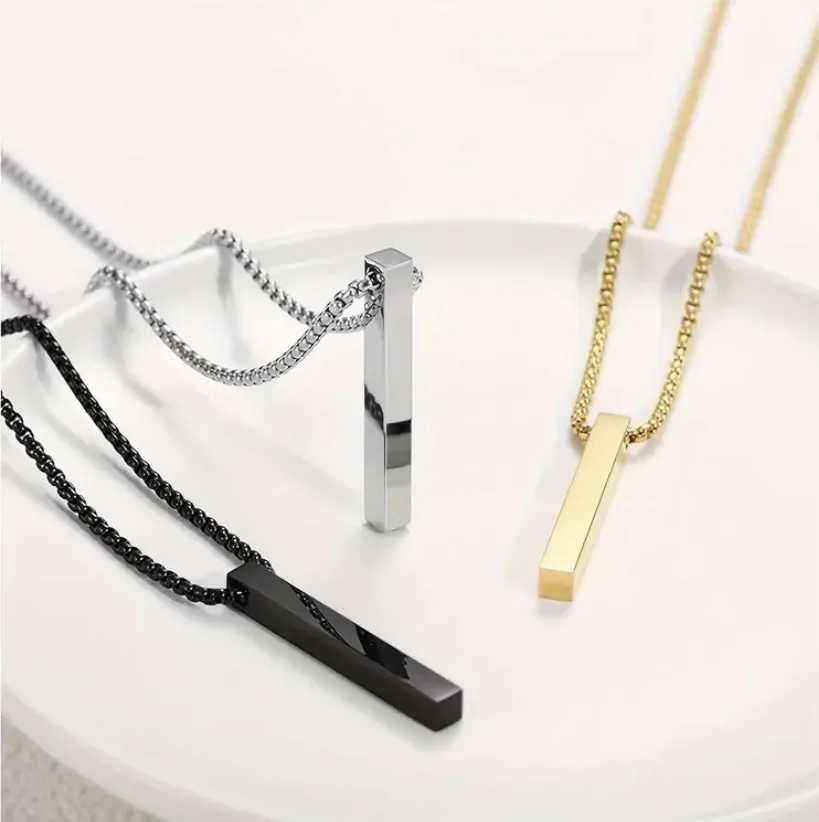 European American Minimalist Necklace - Ins Cool Elegant Versatile Hip-Hop Geometric Pendant Long Necklace G251217