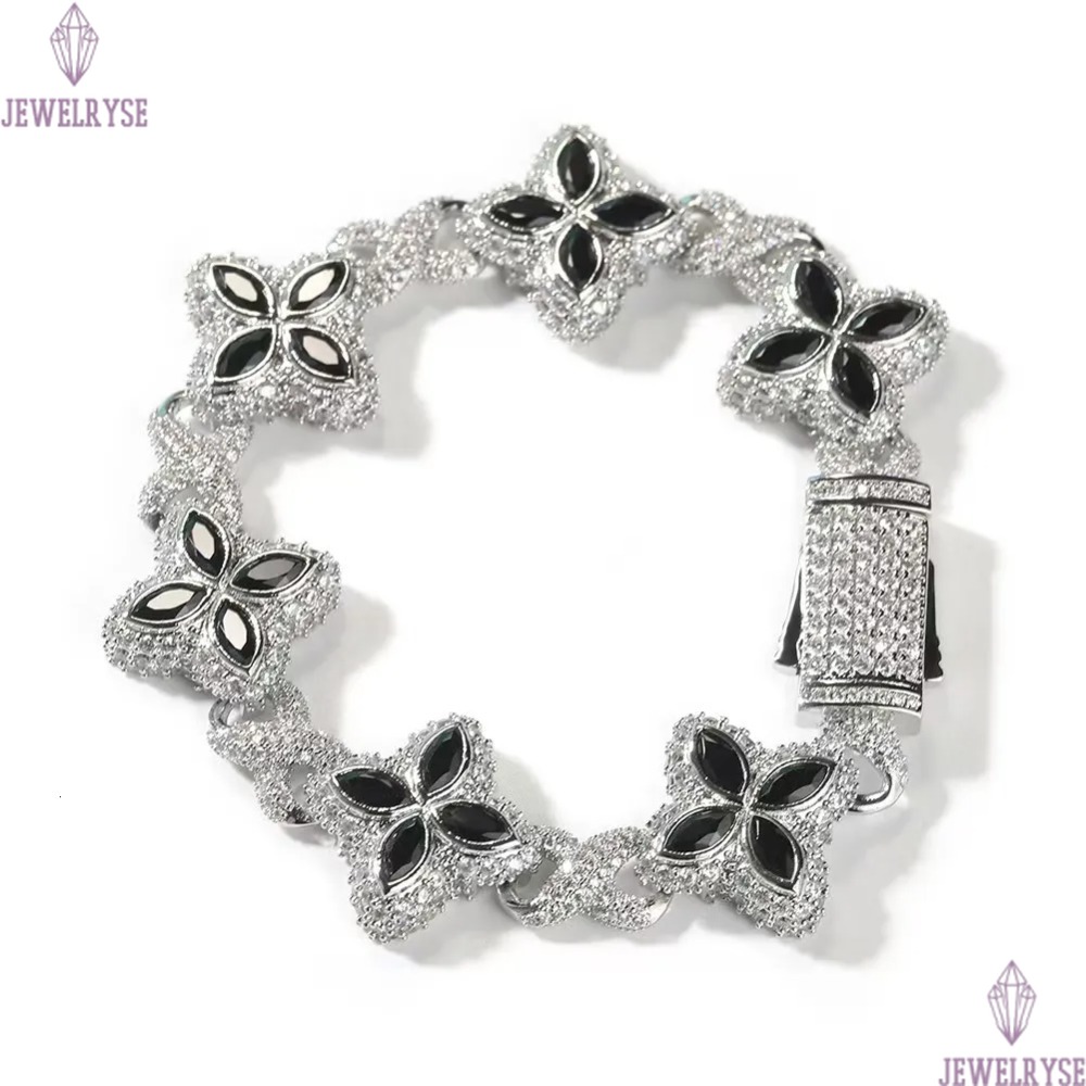 Style S925 Sterling Silver Cut Colored Moissanite Bracelet Passes The Diamond Tester And Comes With Gra