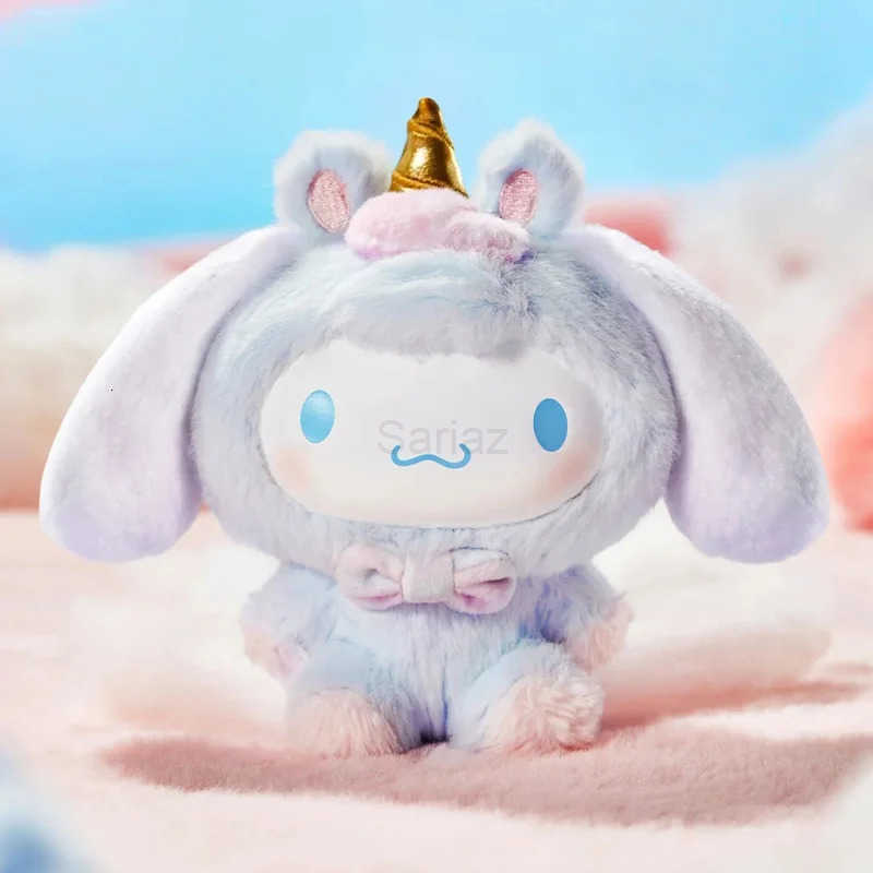 Sanrio Genuine Hello Kitty Kuromi Melody Cinnamoroll Pompompurin Dreamy Unicorn Series Vinyl Plush Blind Box Birthday Present H251217