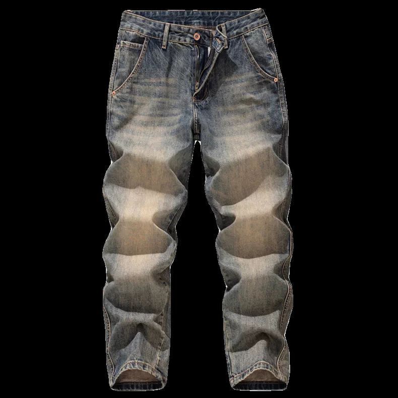 WOZK New style jeans men's pants slim fit high stretch denim leggings men's clothing versatile spring big pocket fashion designer jeans retr