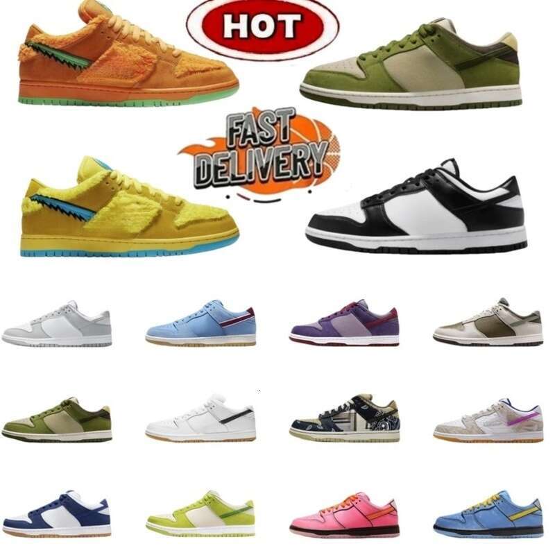 Niki designer shoes duk men women sneakers basketball shoes panda triple white black flat grey fog orange pink university blue green red outdoor sports trainers