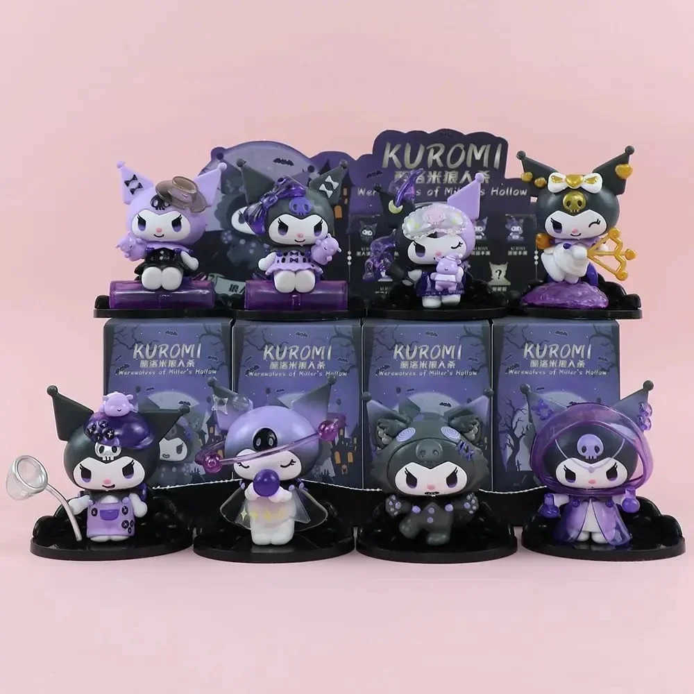 Sanrio Anime Figures Surprise Bag Cute Model Fans Collection Blind Box Bandai Kuromi Werewolf kill Series Action Figure Dolls H251217