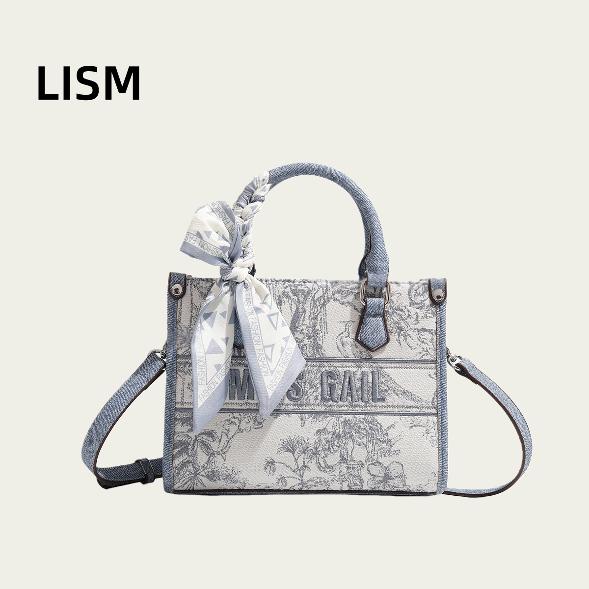 LISM Women's Chinese Embroidery Commuting Handbag Free Shipping Luxury Original Four Seasons Universal Shoulder Bag Art Fashion 3D Shopping Bag p
