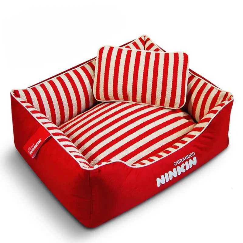 Pet Nest Anti Bite Colored Canvas Dog Nest Dog Bed Teddy Square Dog Bed Four Seasons Universal Cat Nest Dogs Mat Pet Supplies M251217