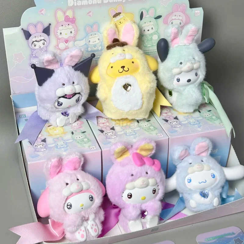 Sanrio Toptoy Diamond Rabbit Baby Series Vinyl Blind Box Cute Ornament toy Birthday Gift H251217