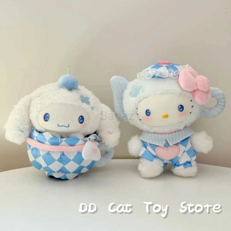 Sanrio New Genuine Blue Flutter Series Vinyl Plush Blind Box Kawaii Kuromi Hello Kitty Bag Pendant Surprise Box Birthday Gift H251217