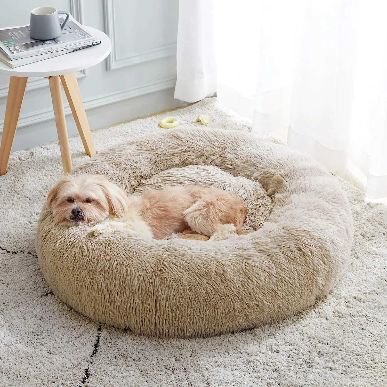 Super Cat Bed Warm Sleeping Cat Nest Soft Long Plush Best Pet Dog Bed for Dogs Basket Cushion Cat Bed Cat Mat Animals Sleeping M251217