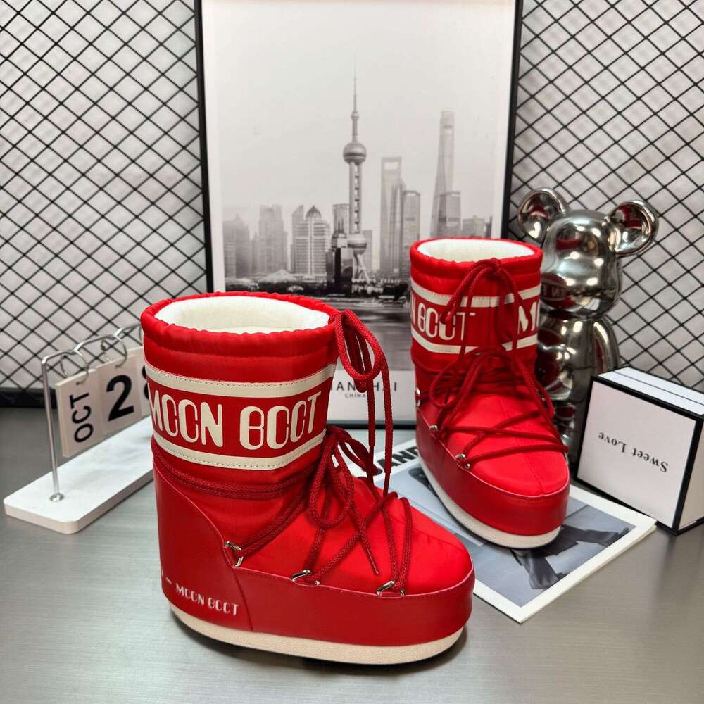 2025 Fluffy Moon Internet Celebrity Style Height Increasing Non-Slip Warm Thick-Soled Snow Boots For Women