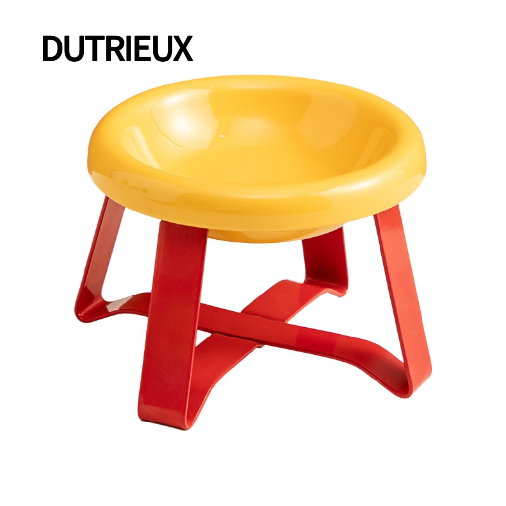 H1889 Pet slow feeder bowl, ceramic material, elevated design to protect neck, anti-choking and anti-spill dog and cat bowl, new cross-border product.