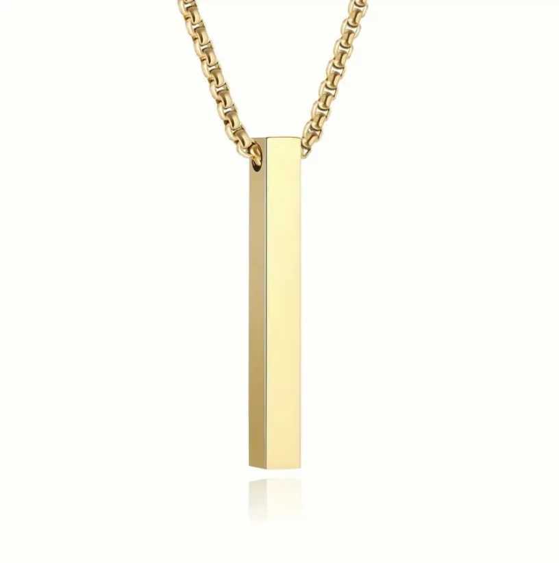 European American Minimalist Necklace - Ins Cool Elegant Versatile Hip-Hop Geometric Pendant Long Necklace G251217