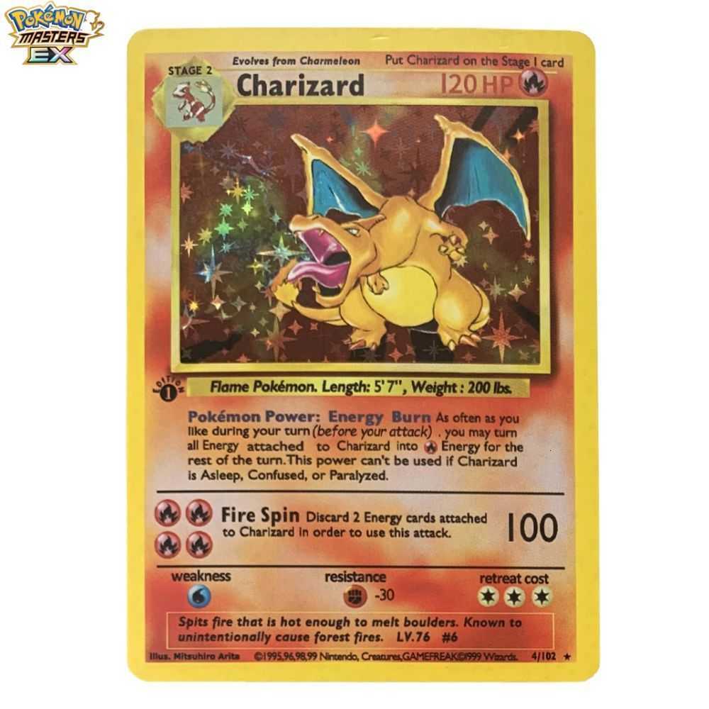 Pokmon Card MEGA Card EX Pokmon Pet Little Flash Card PTCG English Charizard Card L2512172DQG