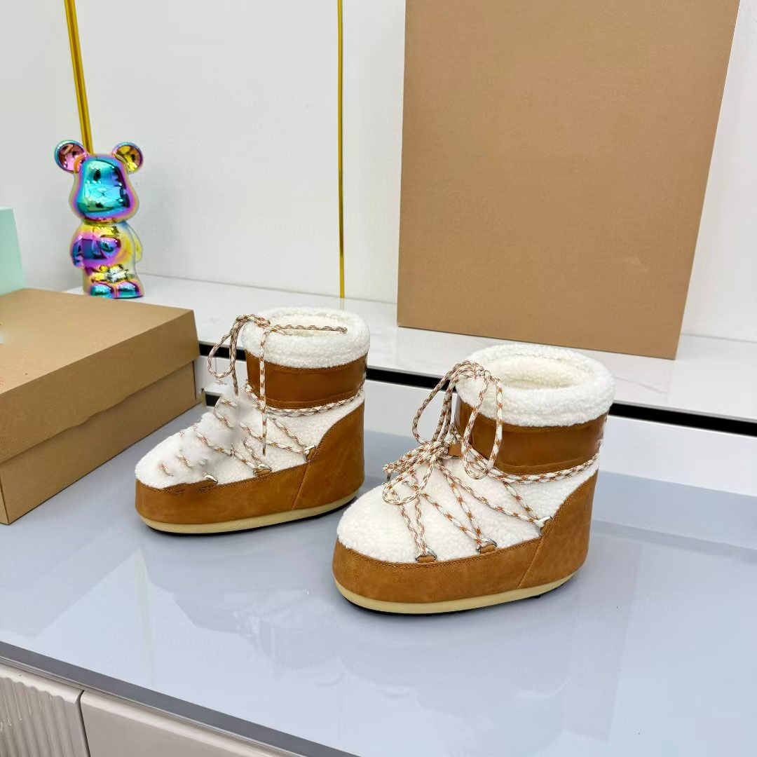 10A Top-Quality Autumn and Winter New Snow Boots Luxury Designer Moon Boots Fashionable Short Boots Stylish Casual Trendy Boots