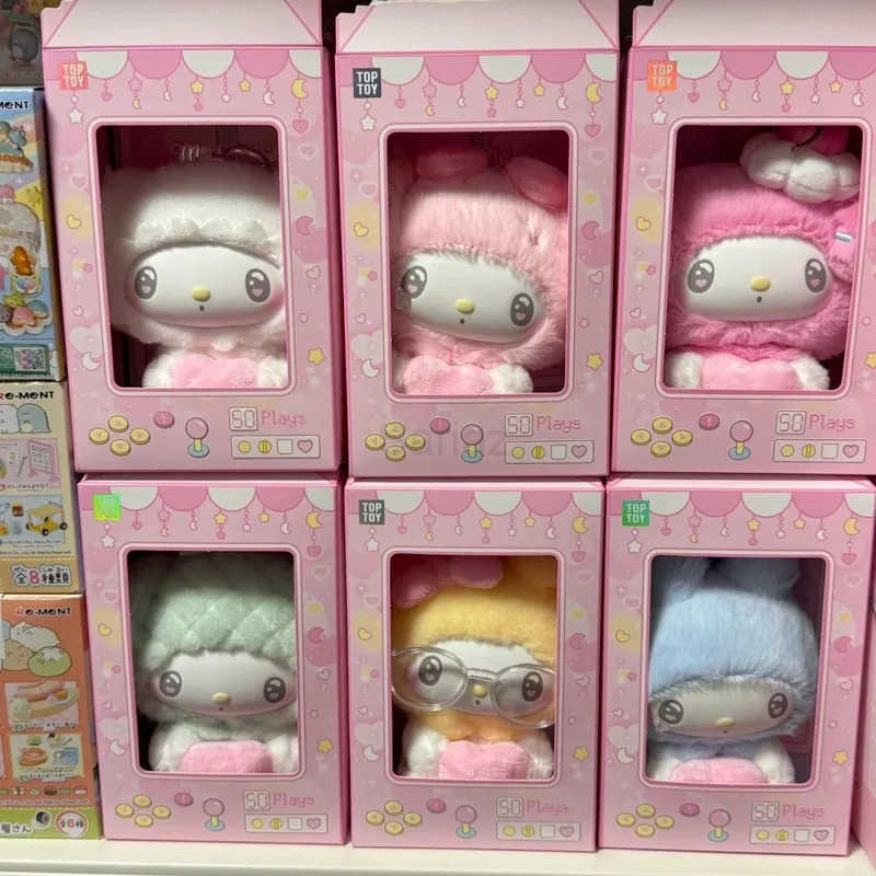 Sanrio Genuine My Melody 50th Anniversary Milk Candy Series Blind Box Toy Vinyl Plush Doll Kawaii Bag Pendant Anime Figure Gift H251217