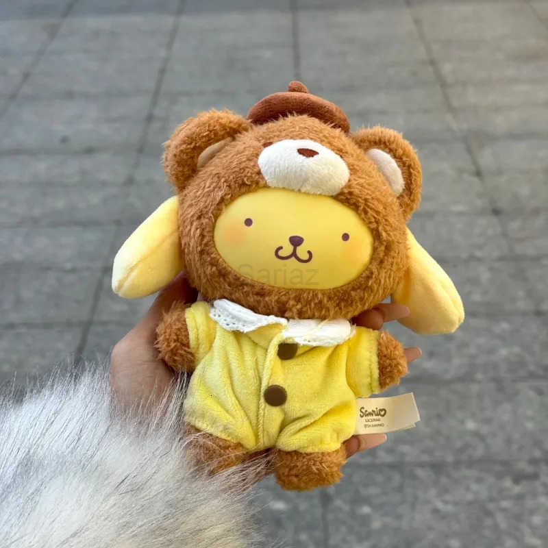 Sanrio Original Toptoy Velvet Plush Latte Baby Series Vinyl Blind Box Cute Fuffy Pendant Mystery Box Anime Figure Keychain Gift H251217