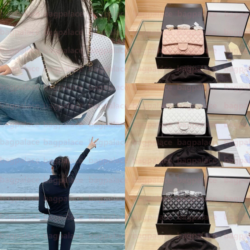 Luxury Designer Bag Classic Woc Bag Women Designer Bags cf Caviar Flap Shoulder Bag Sheepskin Calfskin Crossbody Bags Shoulder Purse Handbag Crossbody 19cm 25cm