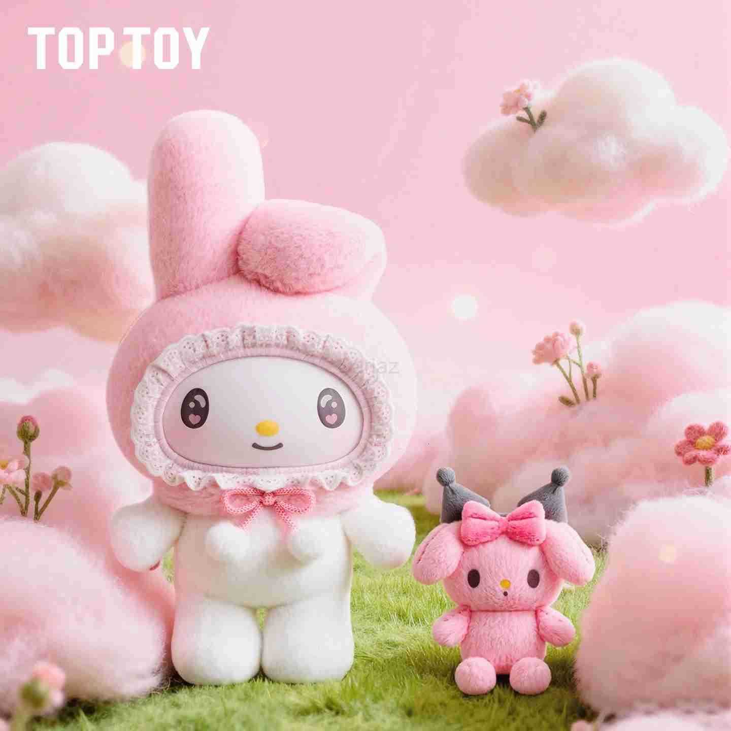 Sanrio Toptoy Family Baby Angel Vinyl Plush Doll with Kuromi My Melody Collectible Blind Box Trendy Gift for Girls H251217