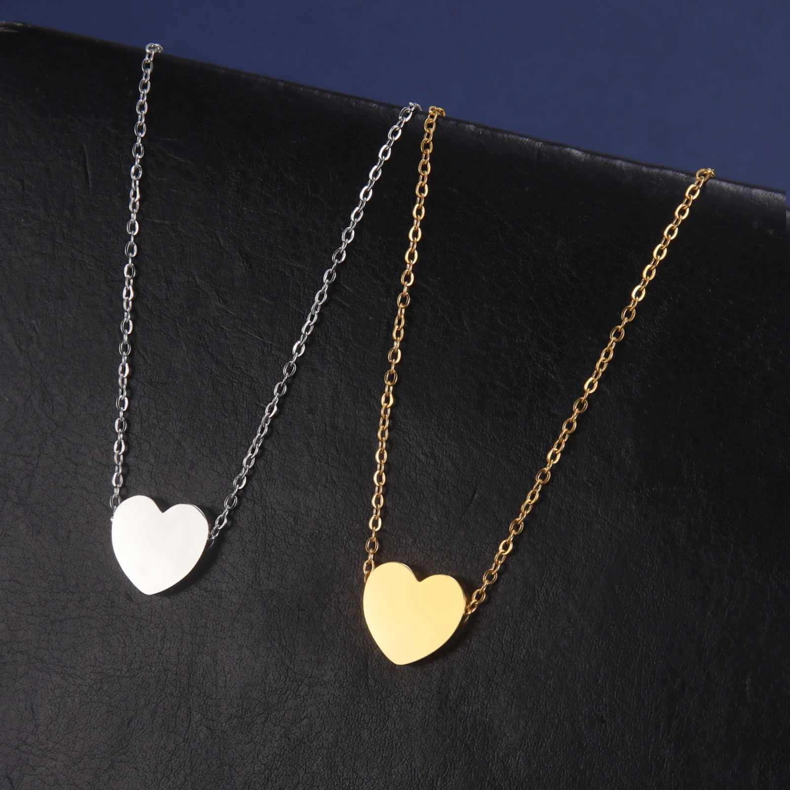 Cazador Gold Color Heart Pendant Necklaces for Women Girls Stainless Steel Jewelry Necklace Dating Wedding Christmas Gift 2025 G251217