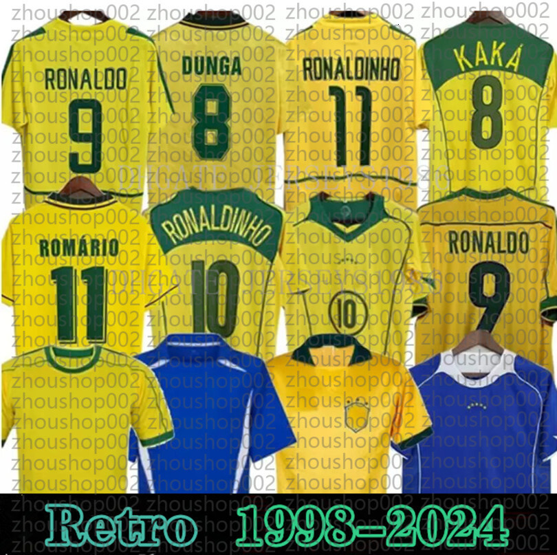 Brazil Soccer Jersey 2002 Retro Style Throwback Shirts Premium Quality Available in Various Sizes