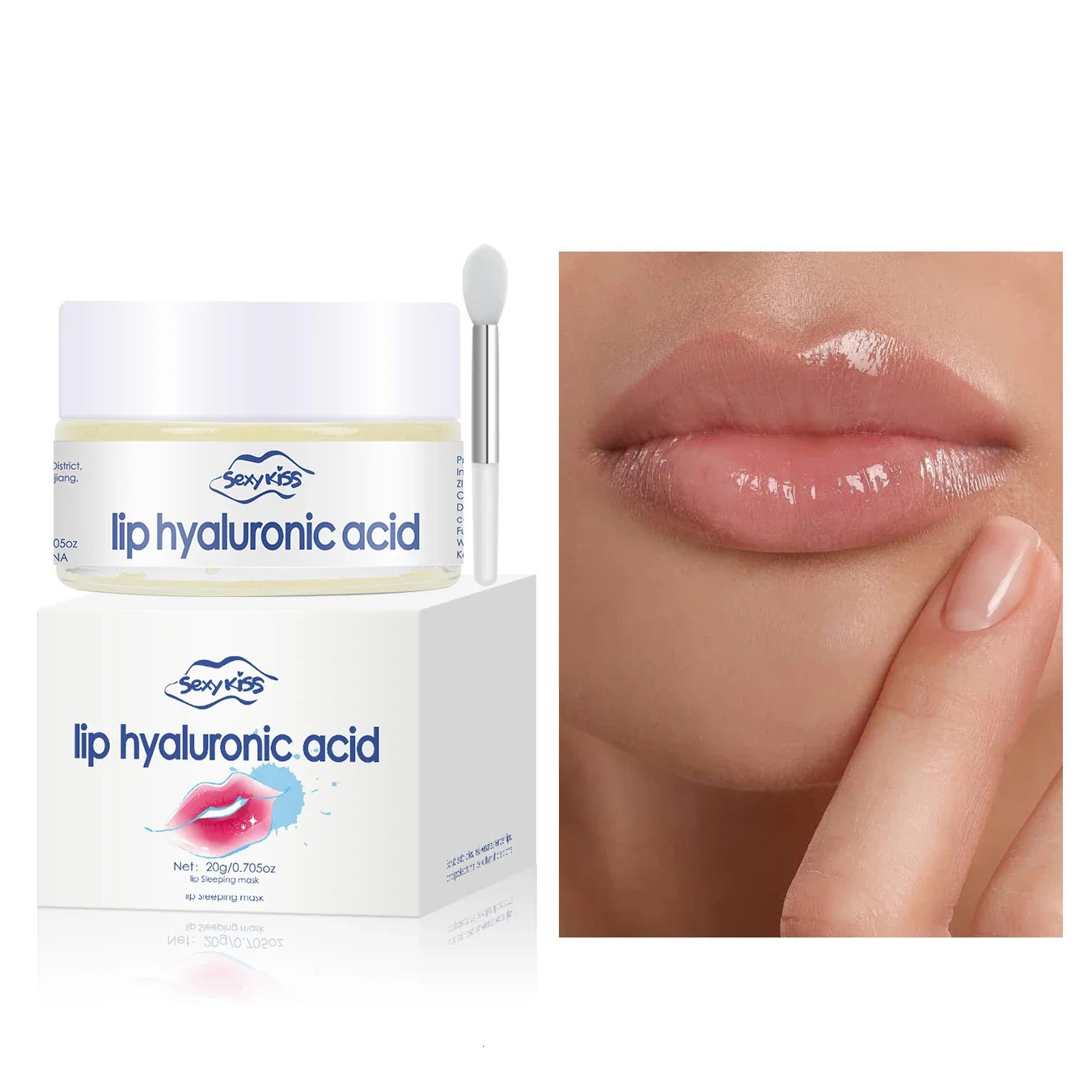Hyaluronic Acid Collagen Sleep Lip Mask 20g Deep Hydration Lasting Exfoliation Day And Night Can Be Given As A Gift 251216