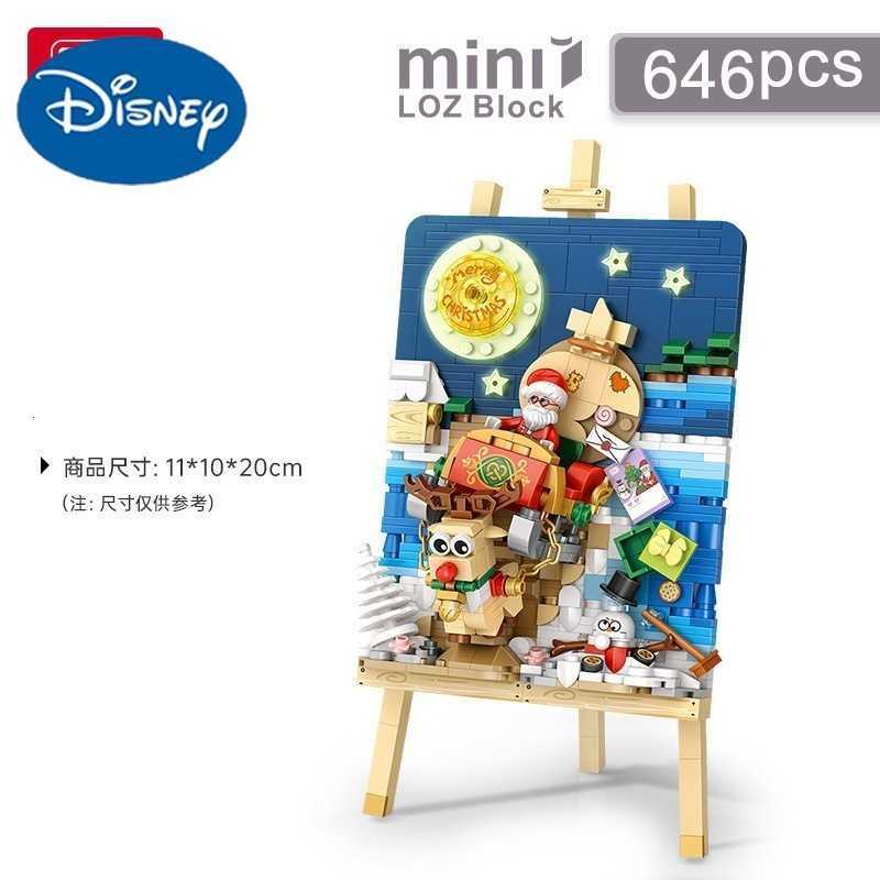 Disney Spring Day Train 1386 Daily Relaxation Three-Dimensional Picture Small Particle Assembly Building Boy Toy Gift H250925