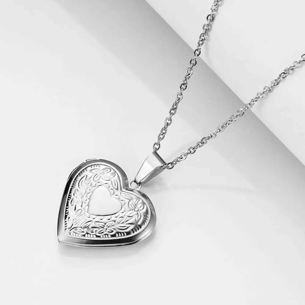 Stainless Steel Love Charm Open Heart Pendant Necklace For Women Jewelry Accessorie Valentines Day Anniversary Gift G251217