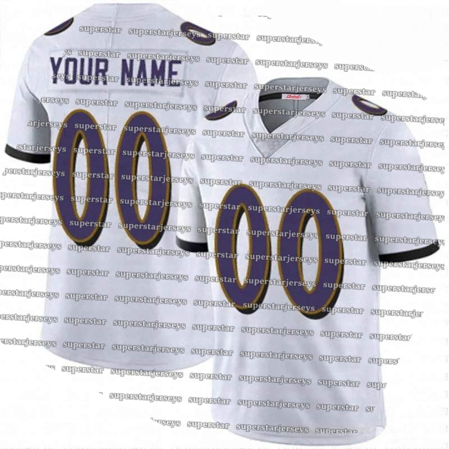 Custom Football Jersey Lamar Jackson Derrick Henry Kyle Hamilton Zay Flowers Ray Lewis Embroidered Number name Salute