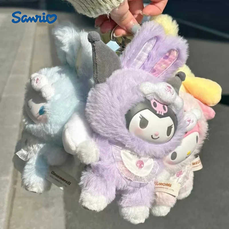 Sanrio Cartoon Elf Rabbit Series Blind Box Kuromi Hello Kitty 3 Generations Cute plush Vinyl Doll Toys ChildrenS Toys Christmas H2512171