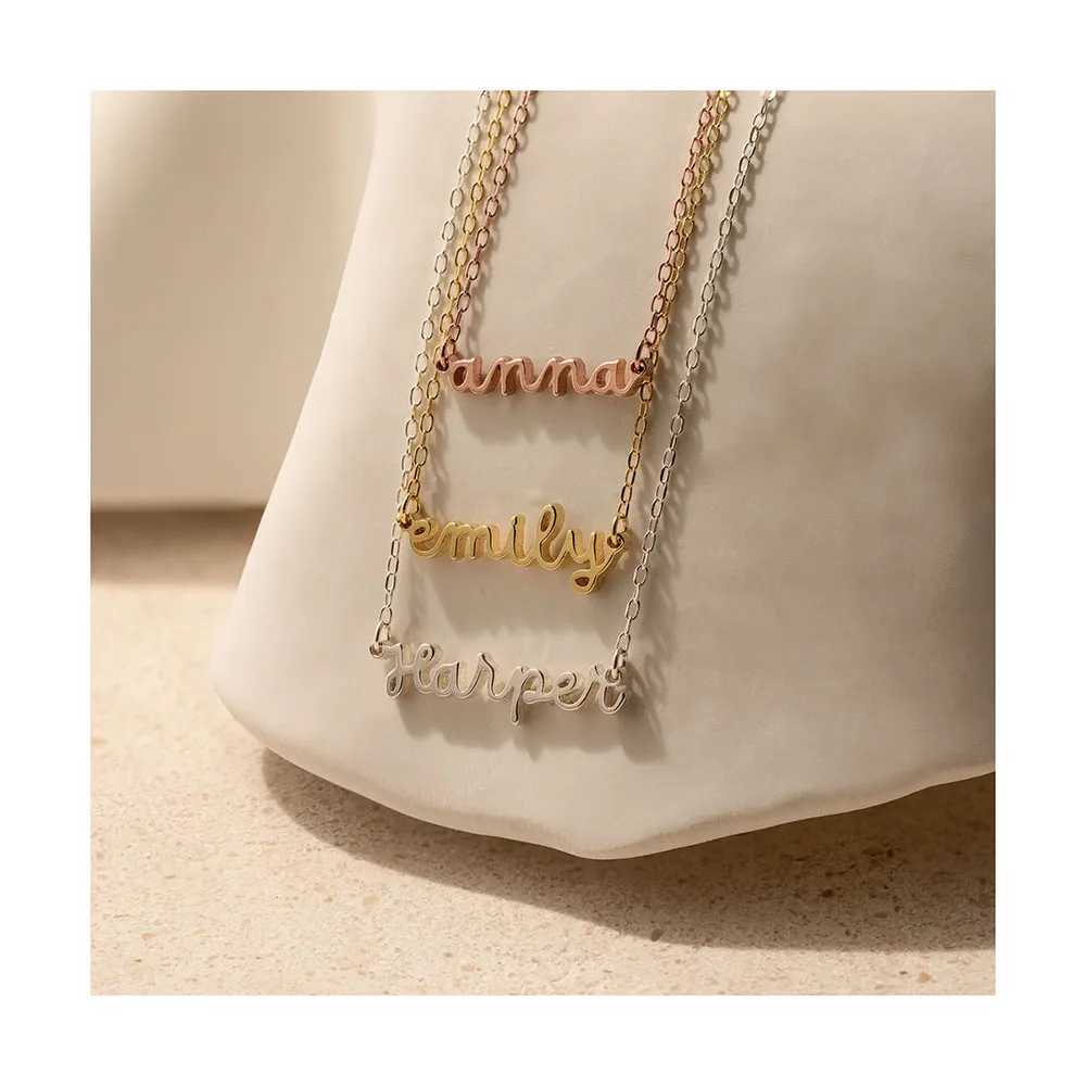 Personalized Name Necklace Customized Small Letter Stainless Steel Necklace Minimalist Delicate Charm Jewelry Gift for Her G251217