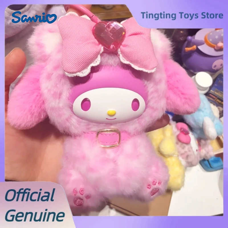 Sanrio Genuine Fores Animals Series Blind Box Vinyl Plush Pendant Dolls Kuromi My Melody Kawai Mystery Box Figure Toys Girl Gift H251217