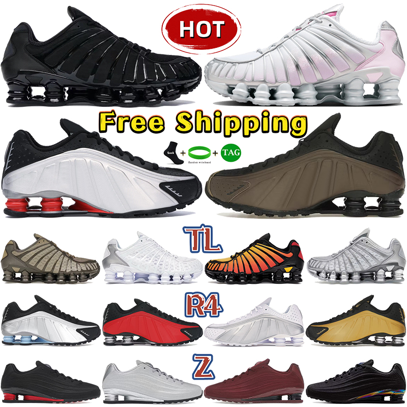 With Box TL running shoes Black Metallic Hematite Light Army mens womens Shoxes R4 sneakers Psychic Blue Ironstone Grey Floral outdoor trainers US 5.5-11 free shipping